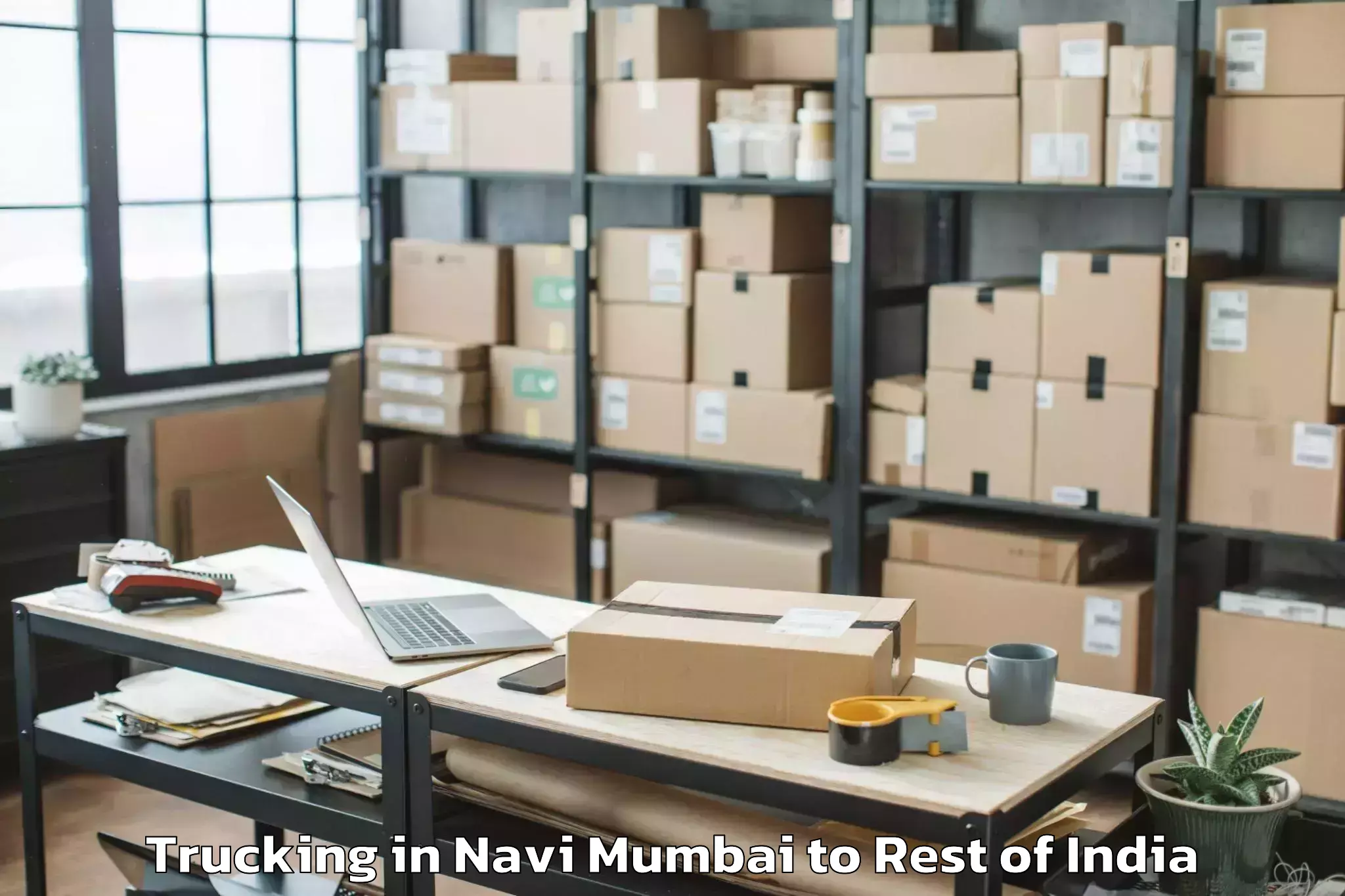 Top Navi Mumbai to Tipparthy Trucking Available